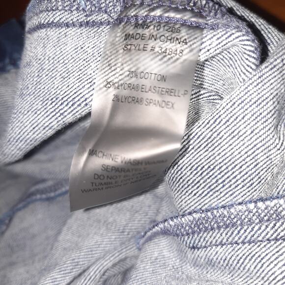 Soft Surroundings Womens Metro Pull-On Denim Legging Jeans Size MP - Picture 6 of 8